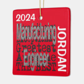 Productietechnicus Extraordinaire CUSTOM Keramisch Ornament (Links)