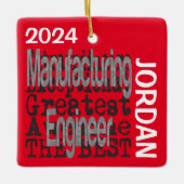 Productietechnicus Extraordinaire CUSTOM Keramisch Ornament (Voorkant)