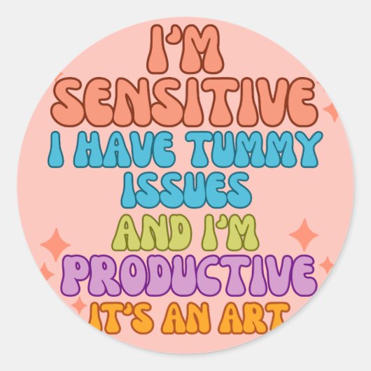 productieve koningin ronde sticker (Voorkant)