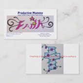 Productieve mammikaarten contactkaartje (Voorkant / Achterkant)