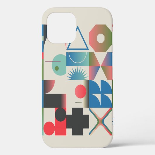 Productieve ontwerpillustraties van bizarre comp Case-Mate iPhone case (Achterkant)