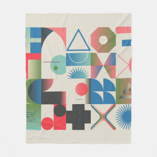 Productieve ontwerpillustraties van bizarre comp fleece deken