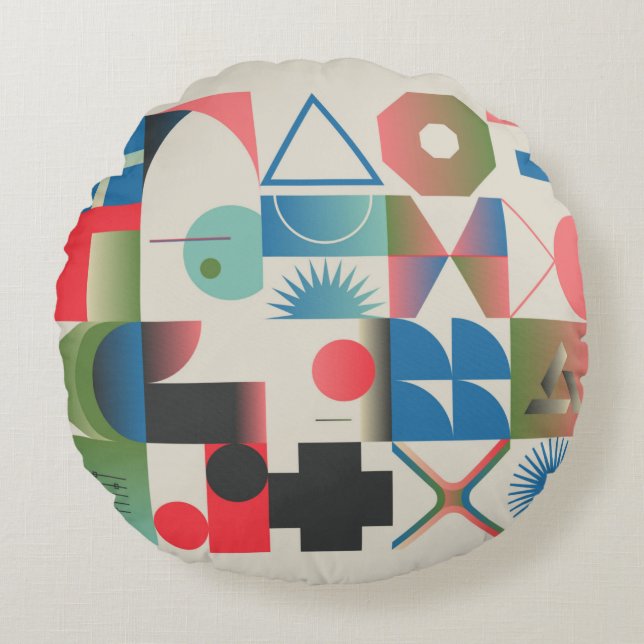 Productieve ontwerpillustraties van bizarre comp rond kussen (Voorkant)