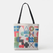 Productieve ontwerpillustraties van bizarre comp tote bag (Achterkant)