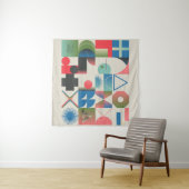 Productieve ontwerpillustraties van bizarre comp wandkleed (In Situ (horizontaal))