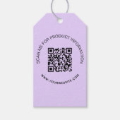Productingrediënt met een QR-violet Cadeaulabel (Voorkant)