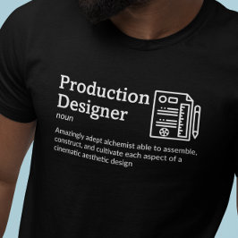 Production Designer Definition Dark Mode - Film T T-shirt