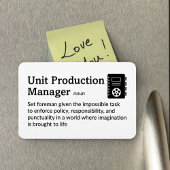 Production Manager-definitiefilm 4" x 6" Flex Magneet