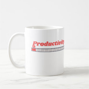 Productiviteit aan het laden Funny Werk Humor Ontw Koffiemok