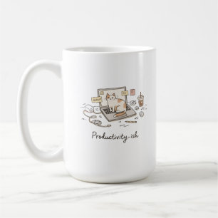 Productiviteit-achtig van huis uit werken Grappig Koffiemok