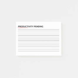 Productiviteit Opgeschort | Grappig Kantoor Humor Post-it® Notes