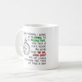 Productiviteitsdutje Fun Mug Koffiemok (Voorkant links)