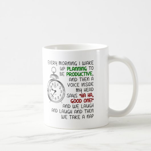 Productiviteitsdutje Fun Mug Koffiemok (Rechts)