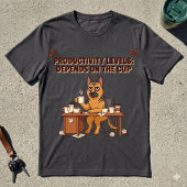 Productiviteitsniveaus Afhankelijk Van Het Koffiek T-shirt