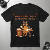 Productiviteitsniveaus Afhankelijk Van Het Koffiek T-shirt