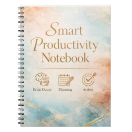 Productiviteitsnotitieboek Plannings- en actiejour Notitieboek
