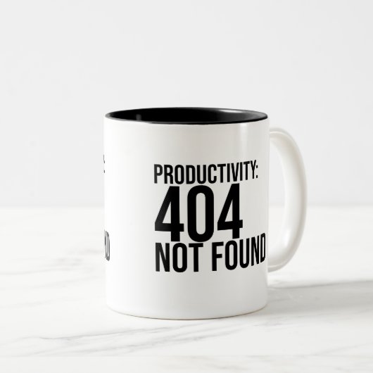 PRODUCTIVITY: 404 NOT FOUND TWEEKLEURIGE KOFFIEMOK (Voorkant rechts)