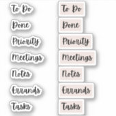 Productivity Bullet Journal-Stickers | roze Sticker (Voorkant)