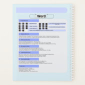 Productivity Mouse Pad – Excel Shortcuts Planner (Achterkant)