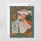  productlabel Art Pearline Modern Cleanser Briefkaart (Voorkant / Achterkant)