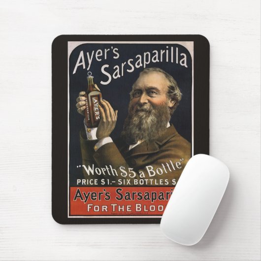  productlabel, Ayer's Sarsaparilla-Drink Muismat (Met muis)