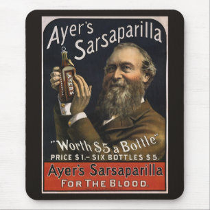 productlabel, Ayer's Sarsaparilla-Drink Muismat