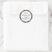 Productlabel Betaalde geprepareerde ingrediënten Ronde Sticker (Tas)