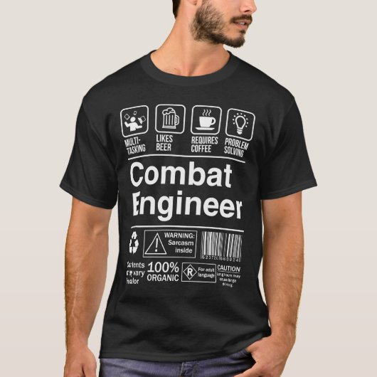Productlabel Combat Engineer T-shirt (Voorkant)