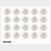 Productlabel Diamond Glitter Sugar Lip Scrub Ronde Sticker (Vel)