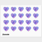 Productlabel holografische lip-scrub hart sticker (Vel)
