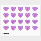 Productlabel holografische lip-scrub hart sticker (Vel)