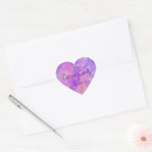 Productlabel holografische lip-scrub hart sticker (Envelop)