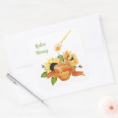 Productlabel honingbijenteelt vierkante sticker (Envelop)