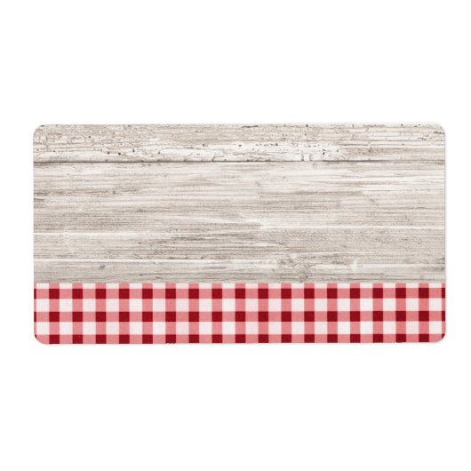 Productlabel land etiket (Voorkant)