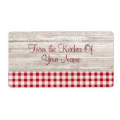 Productlabel land etiket (Voorkant)