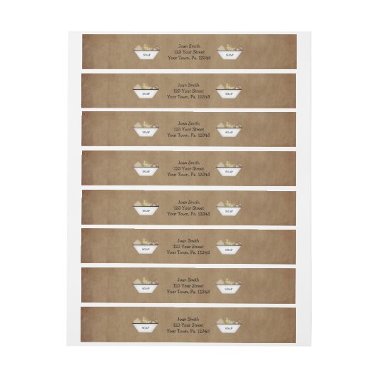 Productlabel Landzeeslakken Adreslabel Wikkel (Vel)