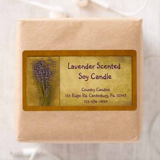 Productlabel lavendel Candle Etiket (Insitu)