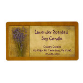 Productlabel lavendel Candle Etiket (Voorkant)