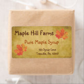 Productlabel Maple Leaves Maple Syrup Etiket (Insitu)