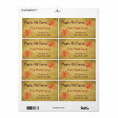 Productlabel Maple Leaves Maple Syrup Etiket (Full Sheet)