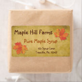 Productlabel Maple Leaves Maple Syrup Etiket (Insitu)
