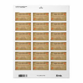 Productlabel Maple Leaves Maple Syrup Etiket (Full Sheet)
