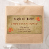 Productlabel Maple Leaves Maple Syrup Etiket (Insitu)