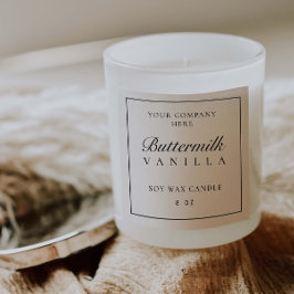 Productlabel Minimale jar branding box sticker