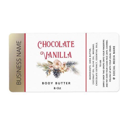 Productlabel Moderne vakantie typografie Etiket (Voorkant)