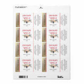 Productlabel Moderne vakantie typografie Etiket (Full Sheet)