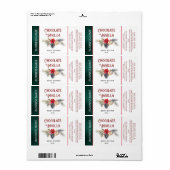 Productlabel Moderne vakantie typografie Etiket (Full Sheet)