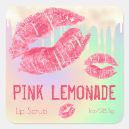 Productlabel pasta Shimmer Sugar Scrub Vierkante Sticker