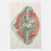  productlabel, pijnbergmineraalwater theedoek (Verticaal)