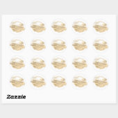 Productlabel Platinum Gold Glitter Jewelry Ronde Sticker (Vel)